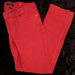 BANANA REPUBLIC straight leg short 26/2S red jeans